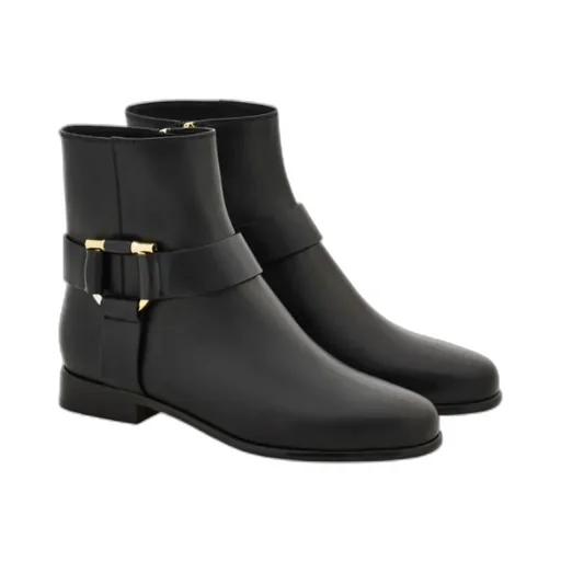 Gancini Ornament Ankle Boot