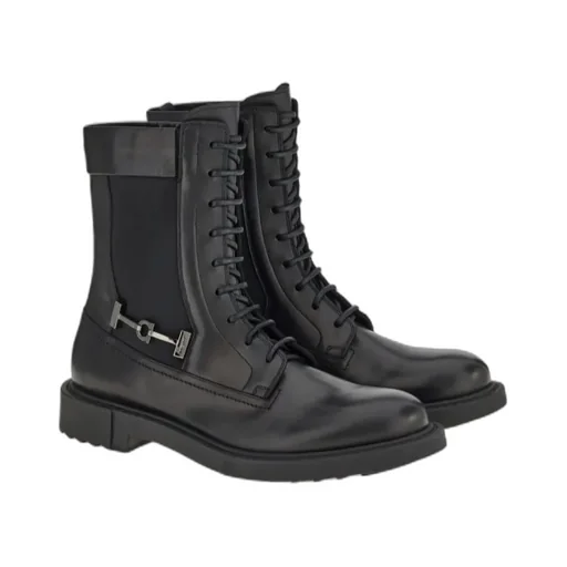 Leather Combat Boots