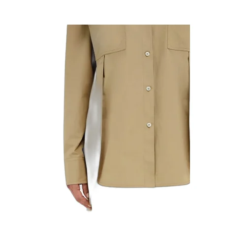 Long-Sleeved Poplin Shirt