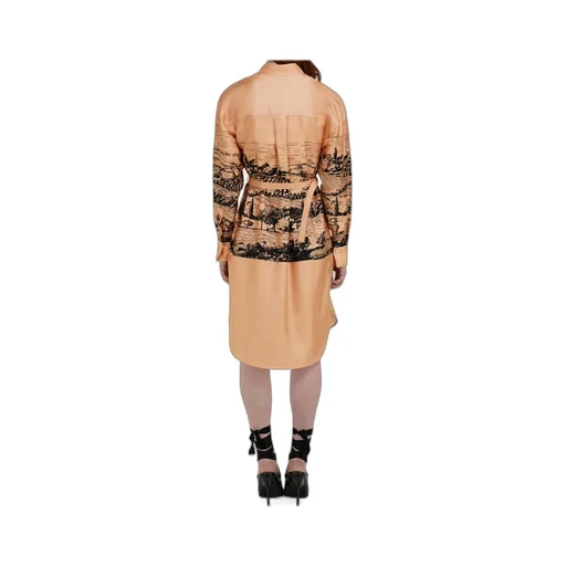 Back To Earth Printed Shirt Dress