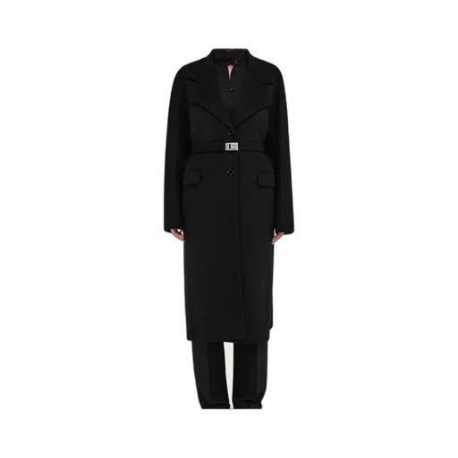 Single-Breasted Belted Coat