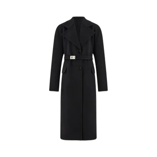 Single-Breasted Belted Coat