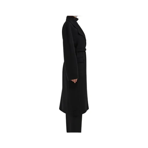 Single-Breasted Belted Coat