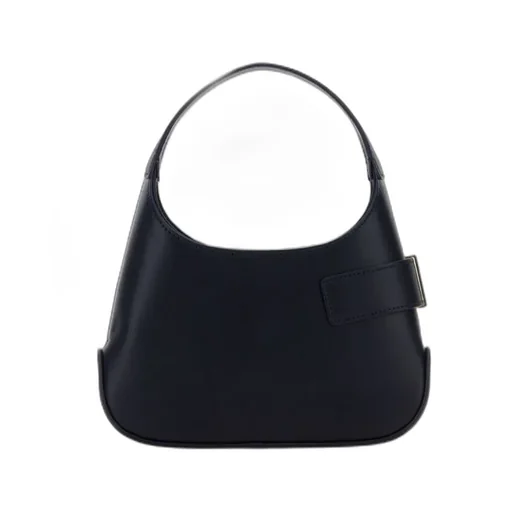 Logo Plaque Gancini Buckled Hobo Bag