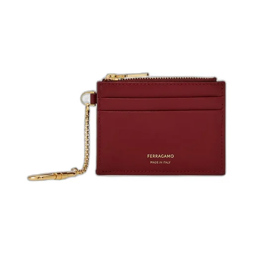 Logo Printed Zipped Cardholder