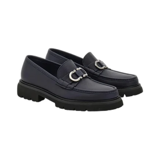 Gancini Decorated Moccasin Shoes