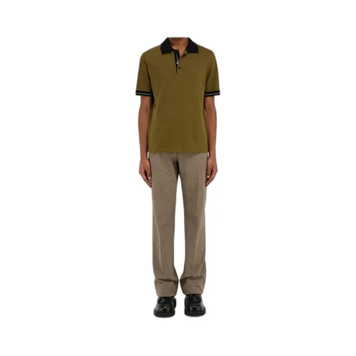 Color Block Detail Polo Shirt