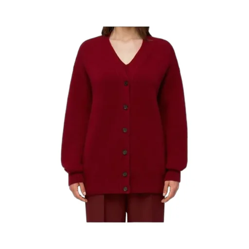 V-Neck Buttoned Knitted Cardigan