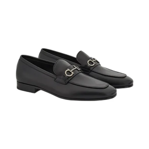 Gancini-Plaque Loafers