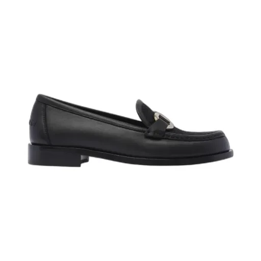 Gancini Jacquard Slip-On Loafers
