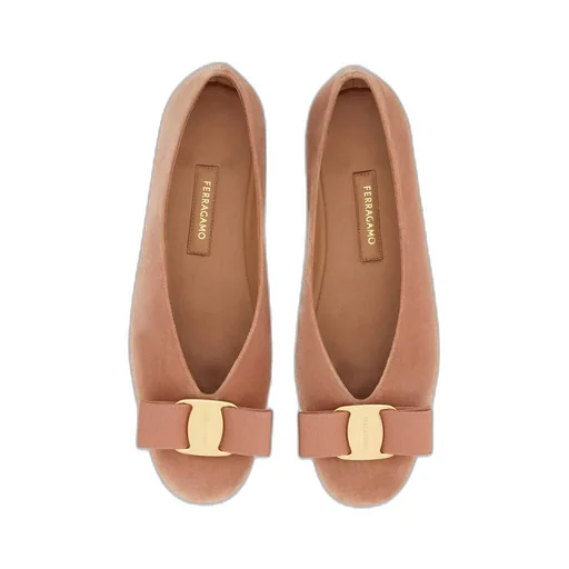 Bow Detailed Slip-On Ballerina Shoes