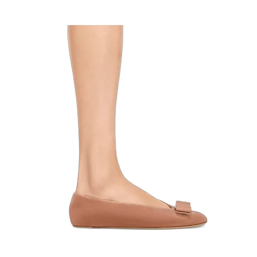 Bow Detailed Slip-On Ballerina Shoes