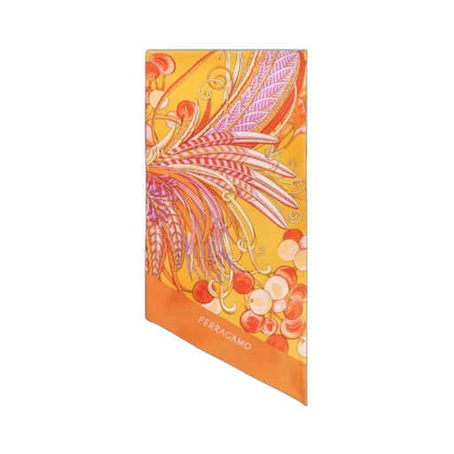 Pattern Silk Scarf