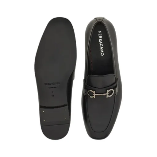 Gancini-Plaque Loafers
