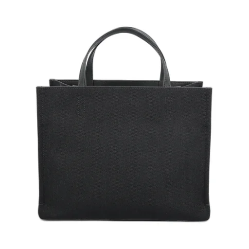 Logo-Jacquard Raffia Tote Bag