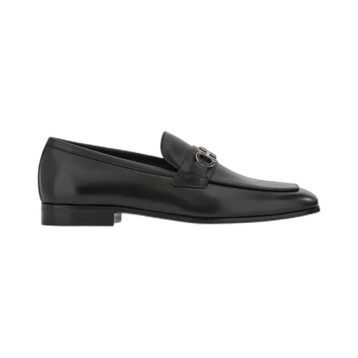 Gancini-Plaque Loafers