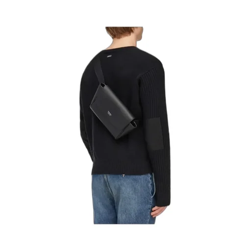 Logo-Printed Foldover-Top Belt Bag
