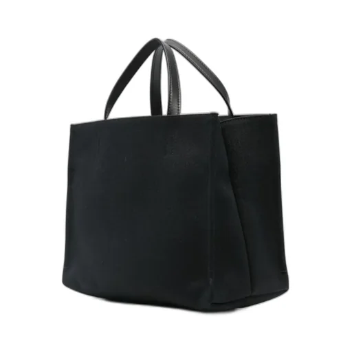 Logo-Jacquard Raffia Tote Bag