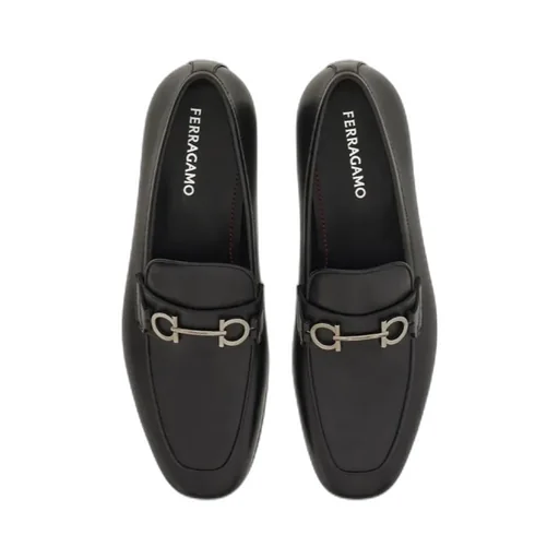 Gancini-Plaque Loafers