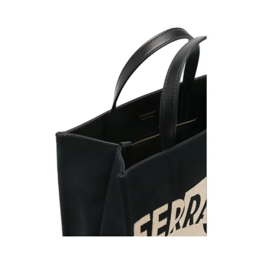 Logo-Jacquard Raffia Tote Bag