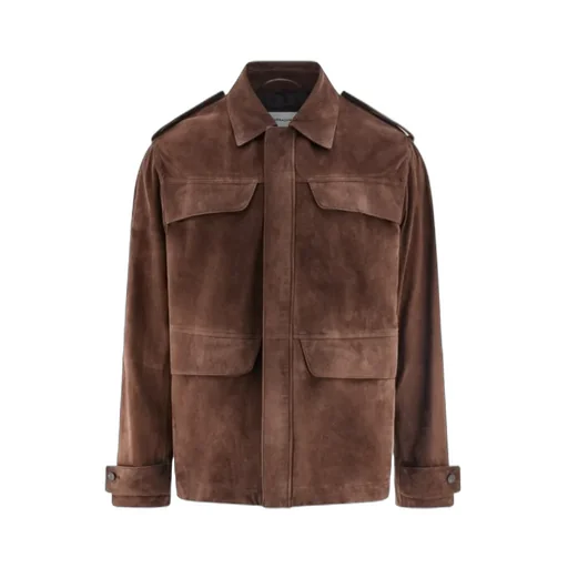 Buttoned Leather Jacket