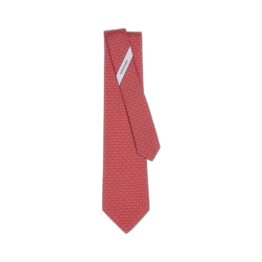 Gancini Printed Tie