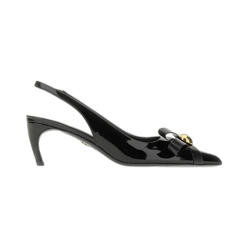 Bow Detailed Slingback Pumps