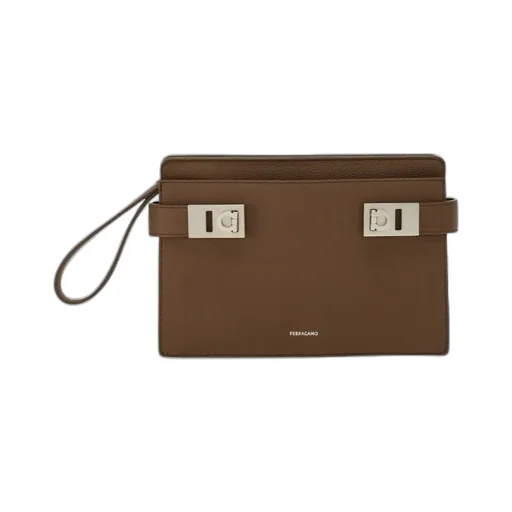Gancini Clasp Handbag