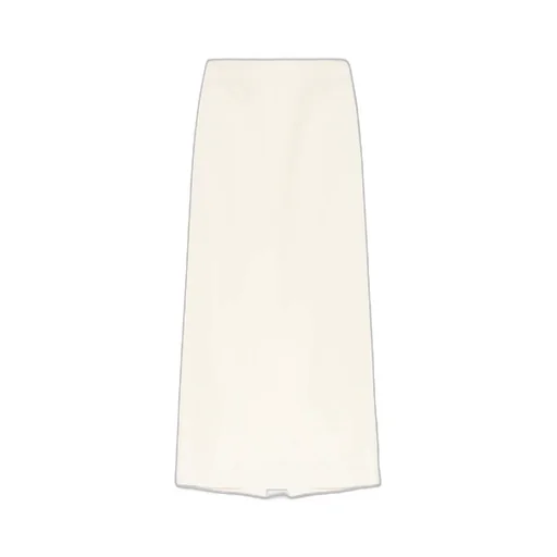 High-Waist Straight Hem Maxi Skirt