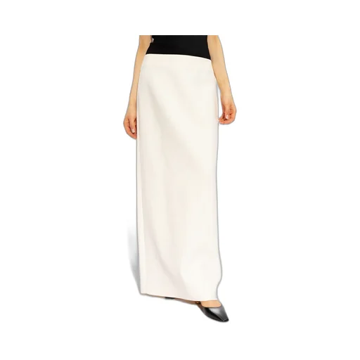 High-Waist Straight Hem Maxi Skirt