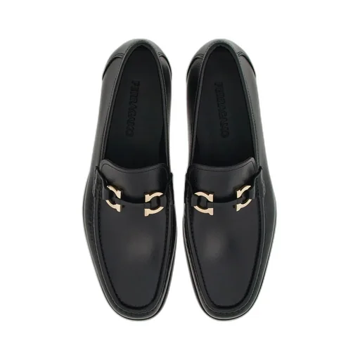 Gancini Button-Up Business Casual Shoes