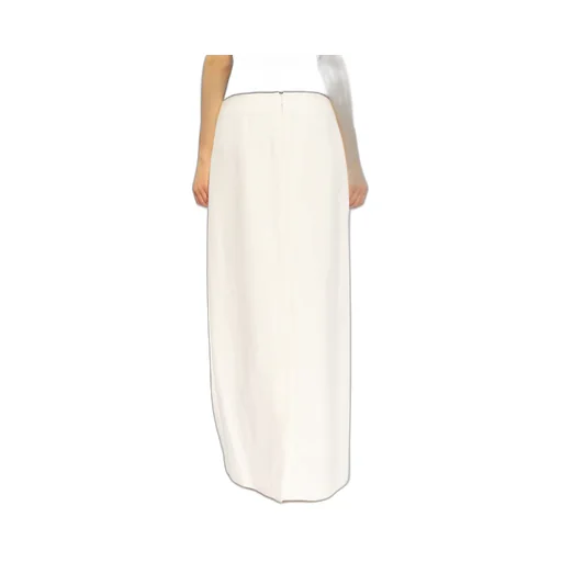 High-Waist Straight Hem Maxi Skirt