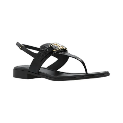 Lula Embossed Gancini Sandals