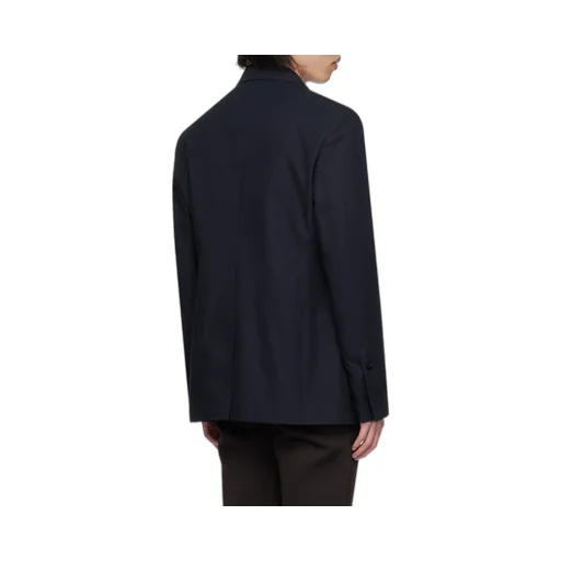Single-Breasted Wide-Lapel Blazer