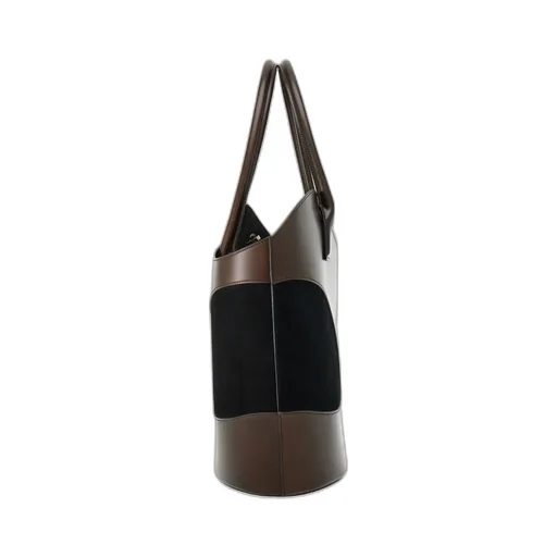 Hollowed-Out Logo Handbag