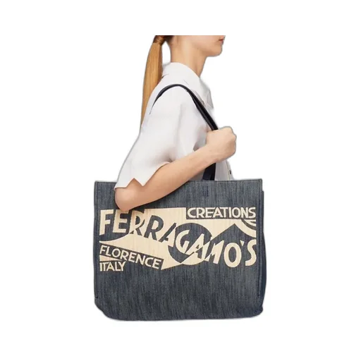 Logo Detailed Large Tote Bag