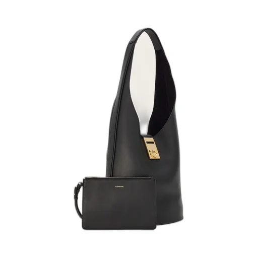 Gancini Buckle Large Shoulder Bag