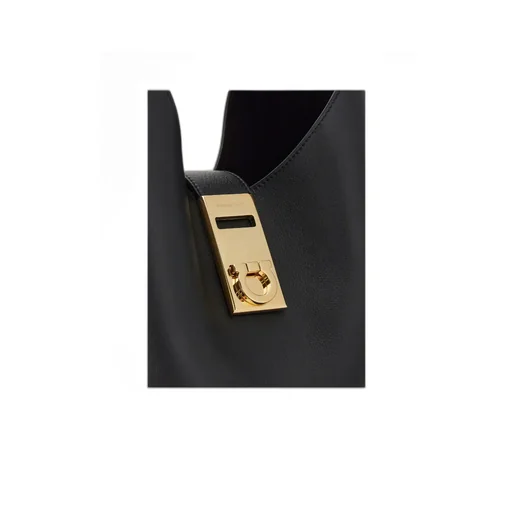 Gancini Buckle Large Shoulder Bag