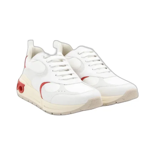Round-Toe Lace-Up Sneakers