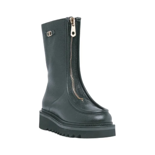 Round Head Zipper Boots