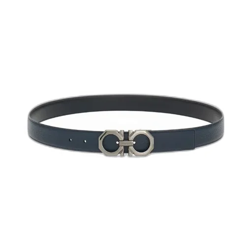 Logo Buckled Reversible Belt