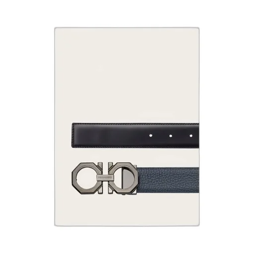 Logo Buckled Reversible Belt