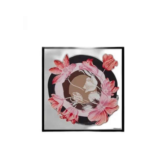 Floral Pattern Silk Scarf