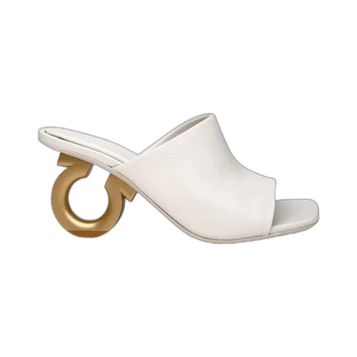 Square High-Heeled Sandals
