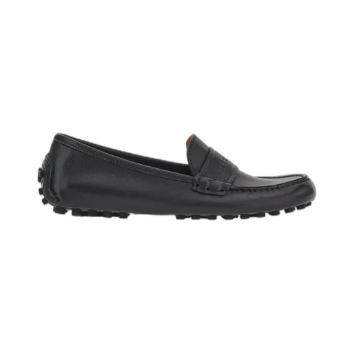 Logo Embossed Slip-On Loafers