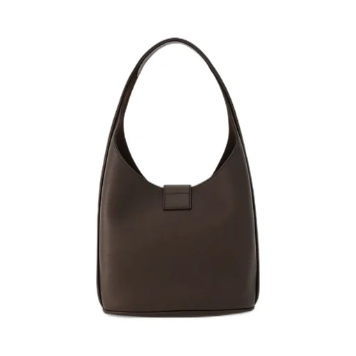 Logo Engraved Shoulder Bag