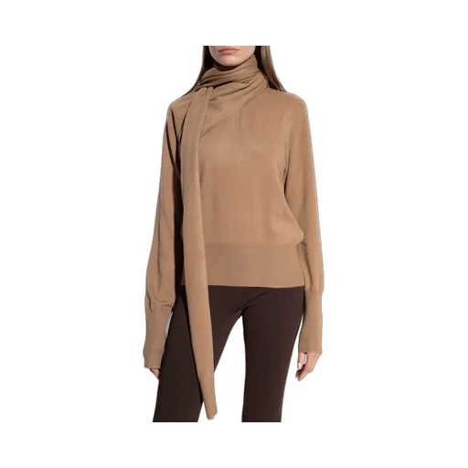 High-Neck Long-Sleeved Sweater