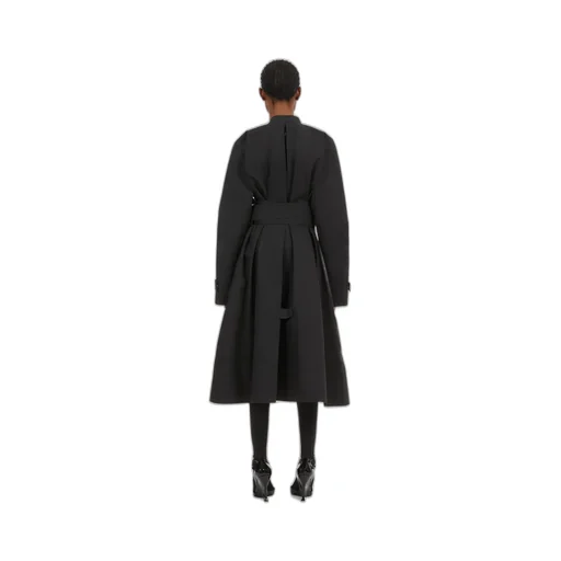 High-Neck Belted Waist Coat