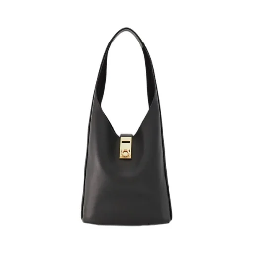 Gancini Buckle Large Shoulder Bag
