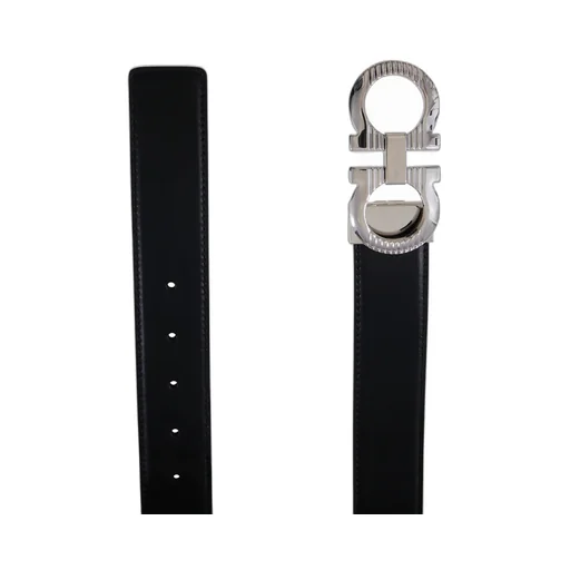 Gancini Buckle Reversible Belt
